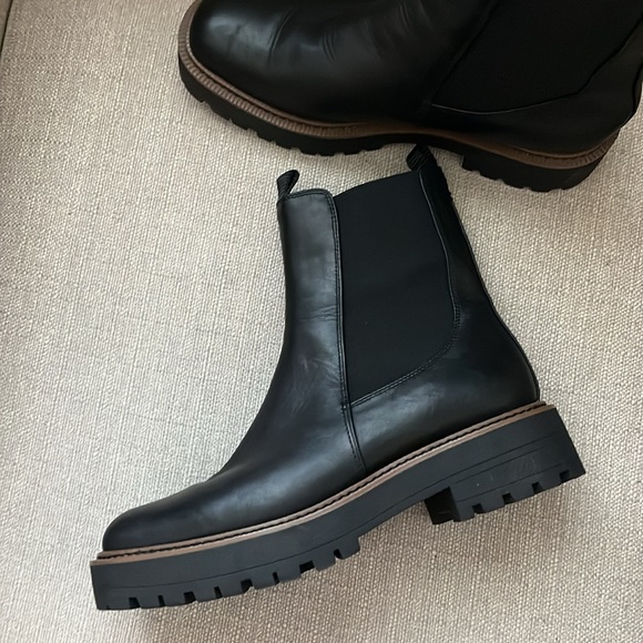 Sam Edelman Laguna Chelsea Boot - Black Lug Sole Size 10 - Picture 7 of 10